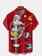 Men's Christmas Funny Graphic Short Sleeve Hawaiian Shirt